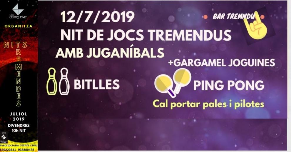 Nit de jocs tremendus al Centre Cívic